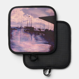 Harbour of Fort De France Pot Holder