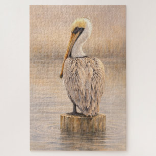 Harbour Pelican Coastal Wildlife Art Puzzle