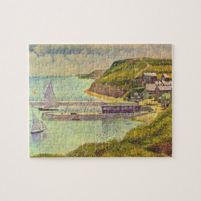 Harbour Port-en-Bessin High Tide by Georges Seurat Jigsaw Puzzle (Horizontal)