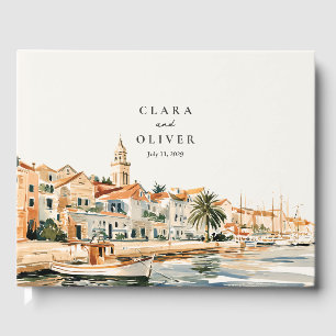 Harbour Quay Palm Boats Dalmatian Coast Wedding Guest Book