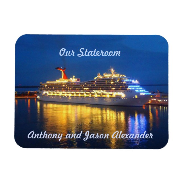 Harbour Reflections sml. Stateroom Door Marker Magnet (Horizontal)