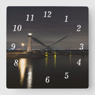 Harbour Rockwall Lighthouse Wall Clock
