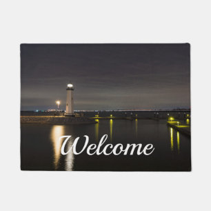 Harbour Rockwall Lighthouse Welcome Doormat
