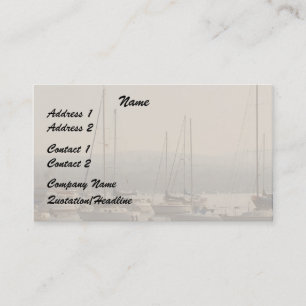 Harbour/Sailboats Business Card