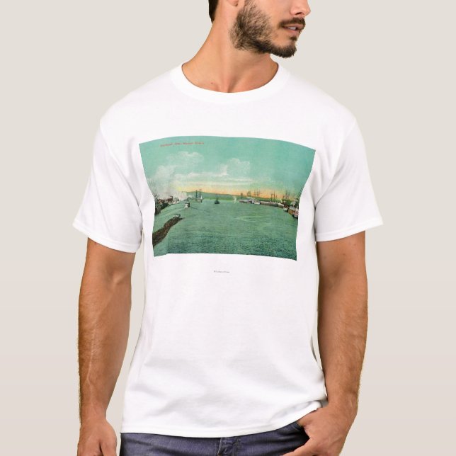 Harbour Scene in Portland, Oregon 2 T-Shirt (Front)