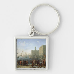 Harbour Scene Keychain