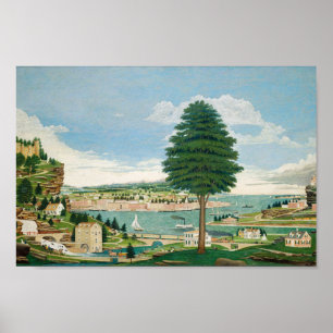 Harbour Scene with Castle   Jurgan Frederick Huge Poster