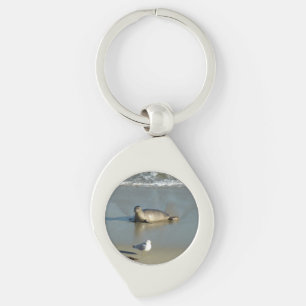 Harbour Seal at La Jolla California Keychain