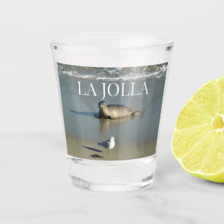 Harbour Seal at La Jolla California Shot Glass