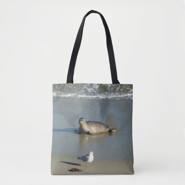 Harbour Seal at La Jolla California Tote Bag (Front)