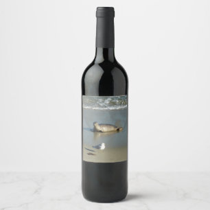 Harbour Seal at La Jolla California Wine Label