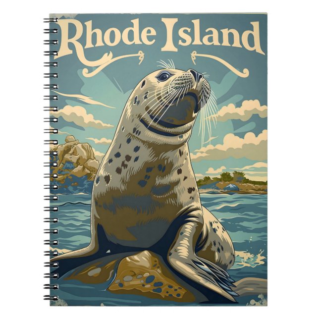 Harbour Seal Rhode Island Notebook (Front)