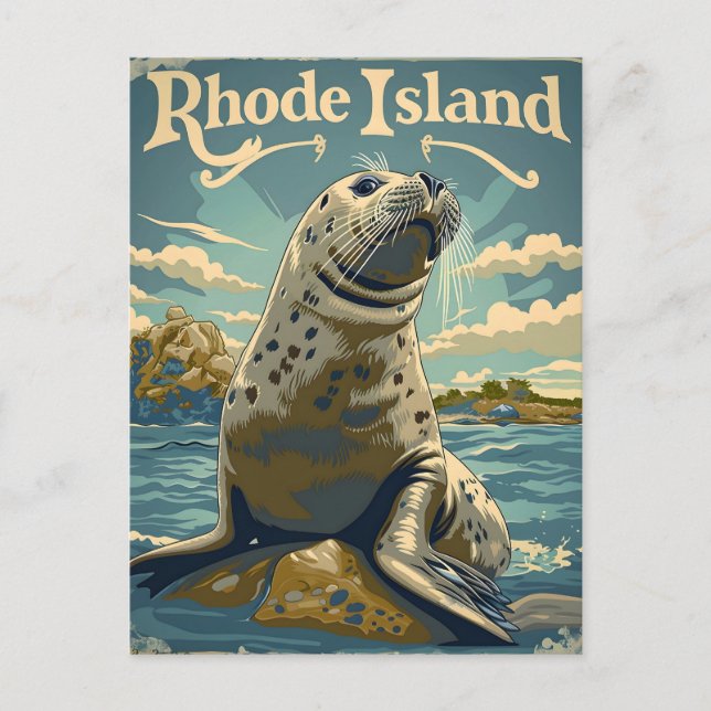 Harbour Seal Rhode Island Postcard (Front)