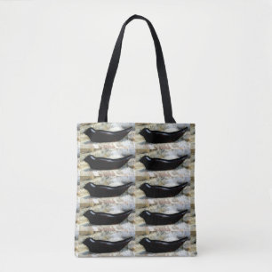 harbour seals beached design tote bag