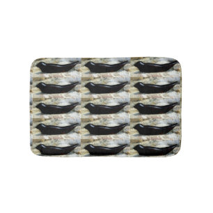 harbour seals hauled out bath mat