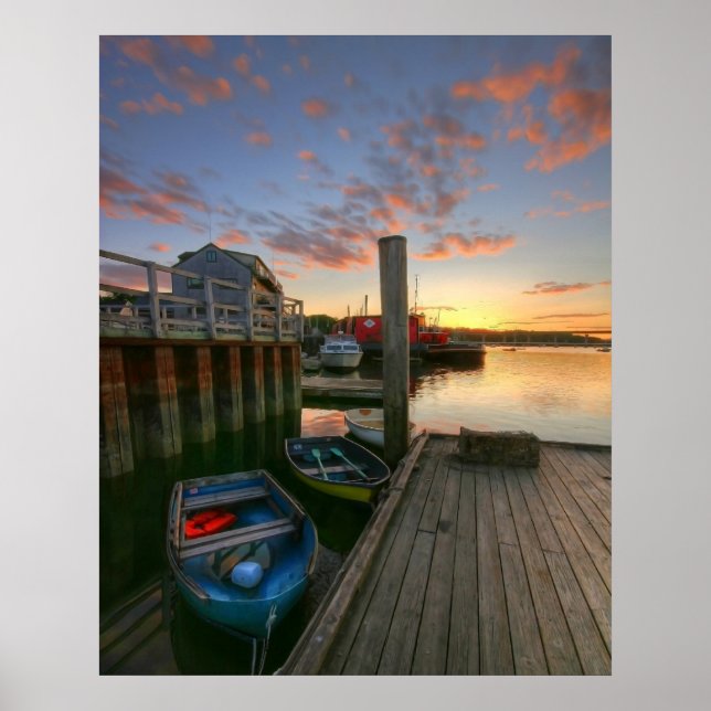 Harbour Sunset Poster (Front)