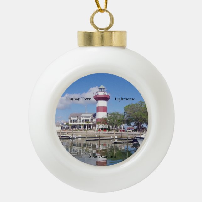Harbour Town Lighthouse ball ornament (Front)