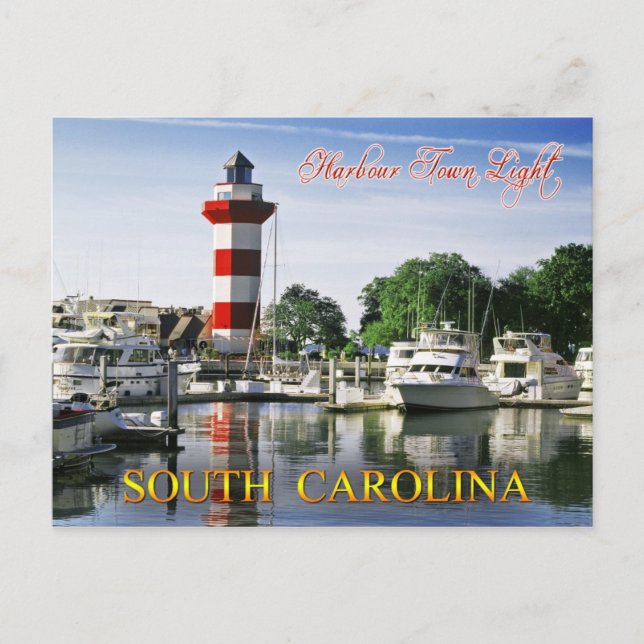 Harbour Town Lighthouse, Hilton Head Island, SC Postcard (Front)
