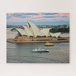 Harbour Traffic - Sydney Opera House - 16x20-520 Jigsaw Puzzle