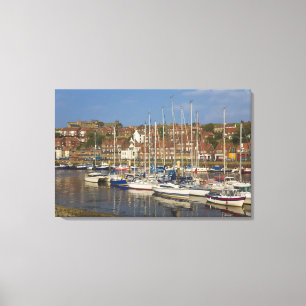 Harbour, Whitby, North Yorkshire, England Canvas Print
