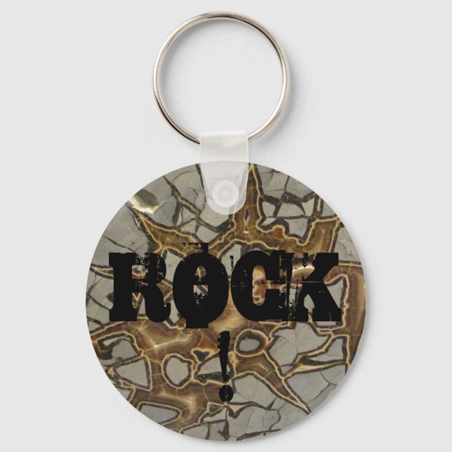 Hard as Rock! Keychain (Front)