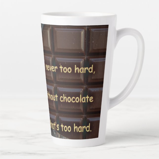 hard chocolate ... latte mug (Right)