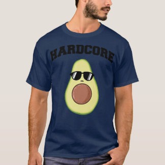Hard Core Avocado funny Avocado with Sunglasses T-Shirt