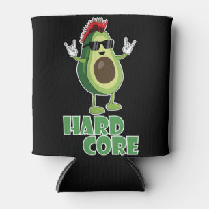 Hard Core Avocado Funny Can Cooler