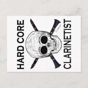 Hard Core Clarinetist Postcard