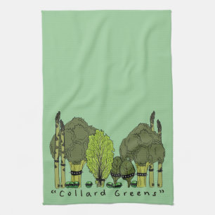 Hard Core Collard Greens Kitchen Towel