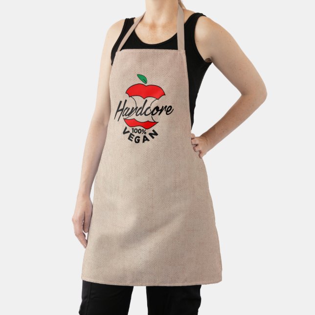 Hard Core Vegan, Apple Core Vegan, Hardcore Vegan Apron (Insitu)
