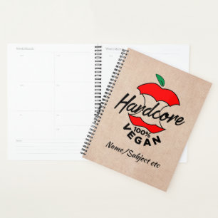 Hard Core Vegan, Apple Core Vegan, Hardcore Vegan Planner
