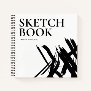 Hard cover Personalized Modern strokes Sketch Book