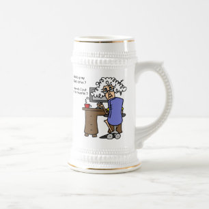 Hard Drive Back Up Humourous Beer Stein