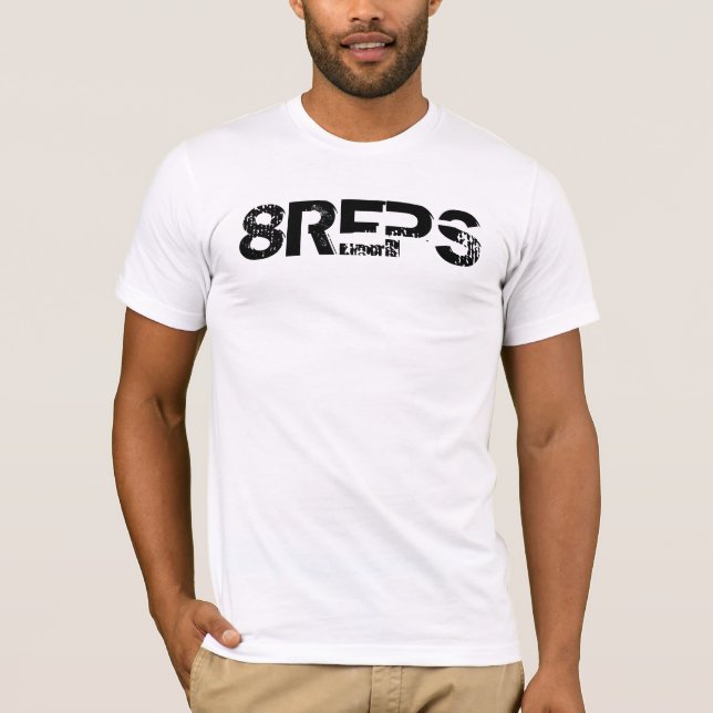 HARD GAINER 8REPS T-Shirt (Front)