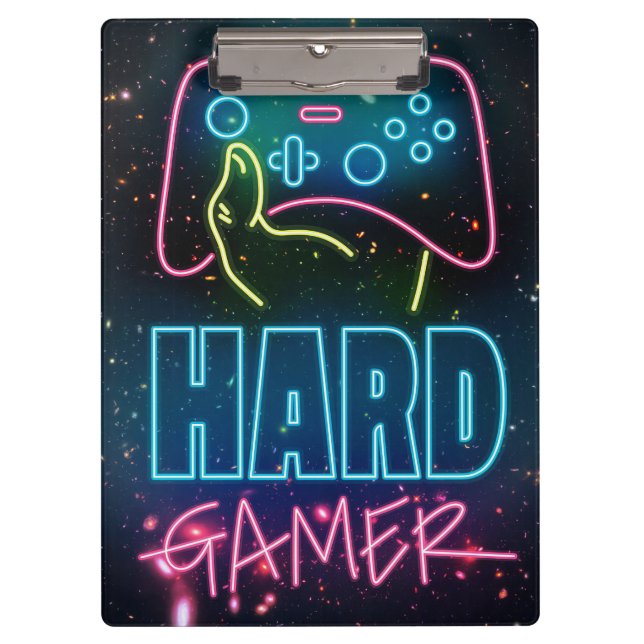 Hard Gamer Clipboard (Front)