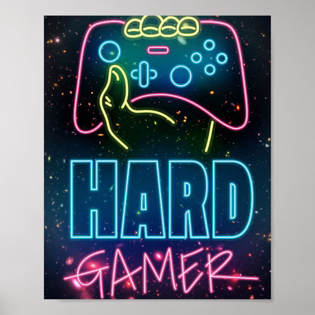 Hard Gamer Poster (Front)