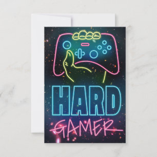 Hard Gamer RSVP Card