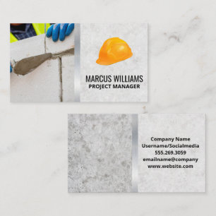 Hard Hat   Brick Layer Business Card