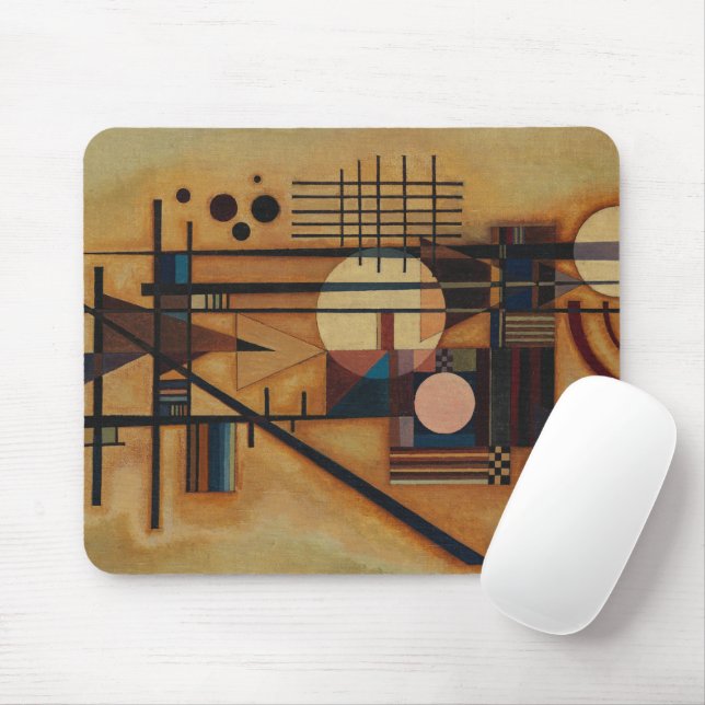 Hard in soft, 1927 by Wassily Kandinsky Mouse Pad (With Mouse)
