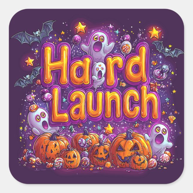 Hard launch | ExDesigner | Halloween Square Sticker (Front)