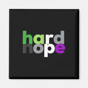 Hard Nope Aroace Pride Lgbtq, Lgbt Aro Ace Aromant Magnet