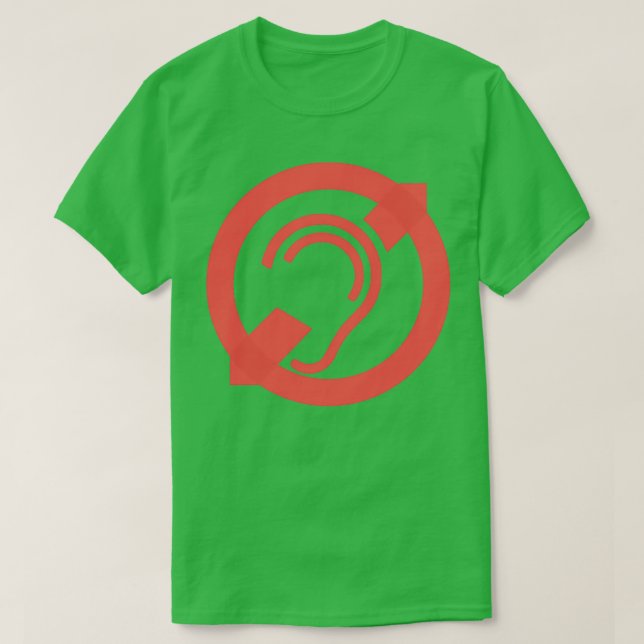 Hard of Hearing 69 T-Shirt (Design Front)