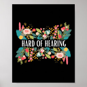 Hard of Hearing Alert and Awareness Design for Dea Poster