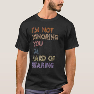 Hard Of Hearing ASL Sign Language Deaf Awareness R T-Shirt
