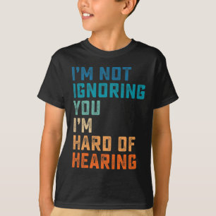 Hard Of Hearing Asl Sign Language Deaf Awareness T-Shirt