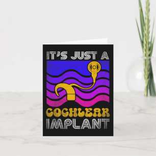 Hard Of Hearing Fun ASL Hearing Impaired Cochlear  Card