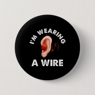 Hard Of Hearing Fun Asl Hearing Impaired I'm Weari 2 Inch Round Button