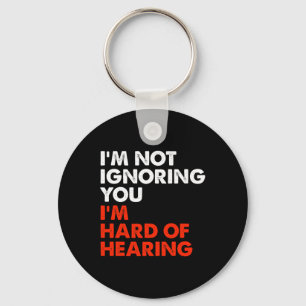 Hard Of Hearing Fun ASL Sign Language Deaf Awarene Keychain
