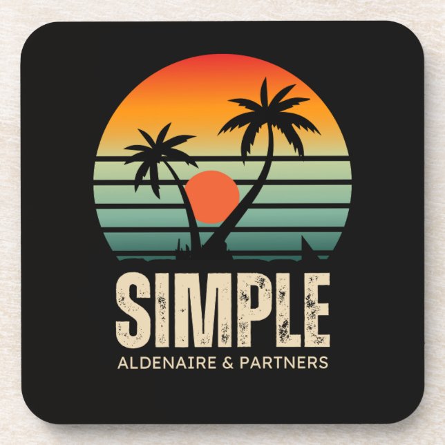 Hard plastic coaster (Front)